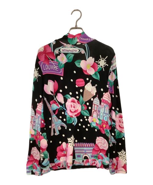 LEONARD SPORT（レオナール スポーツ）LEONARD SPORT (レオナール スポーツ) 花柄 長袖カットソー ブラック サイズ:40の古着・服飾アイテム