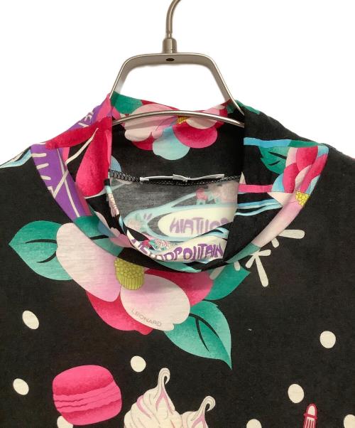 LEONARD SPORT（レオナール スポーツ）LEONARD SPORT (レオナール スポーツ) 花柄 長袖カットソー ブラック サイズ:40の古着・服飾アイテム