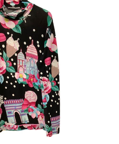 LEONARD SPORT（レオナール スポーツ）LEONARD SPORT (レオナール スポーツ) 花柄 長袖カットソー ブラック サイズ:40の古着・服飾アイテム