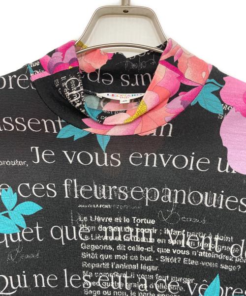 LEONARD SPORT（レオナール スポーツ）LEONARD SPORT (レオナール スポーツ) 花柄長袖カットソー ブラック サイズ:40の古着・服飾アイテム