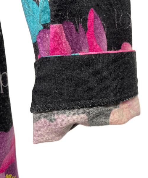 LEONARD SPORT（レオナール スポーツ）LEONARD SPORT (レオナール スポーツ) 花柄長袖カットソー ブラック サイズ:40の古着・服飾アイテム