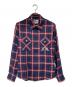 Vivienne Westwood man（ヴィヴィアン ウェストウッド マン）の古着「長袖チェックシャツ」｜レッド×ブルー
