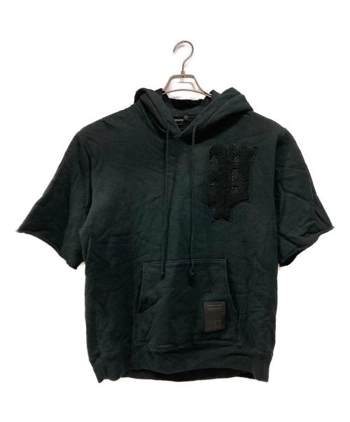 PHENOMENON（フェノメノン）PHENOMENON (フェノメノン) 半袖プルオーバーパーカー ブラック サイズ:Lの古着・服飾アイテム
