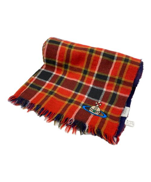 Vivienne Westwood（ヴィヴィアンウエストウッド）Vivienne Westwood (ヴィヴィアンウエストウッド) マフラー オレンジの古着・服飾アイテム