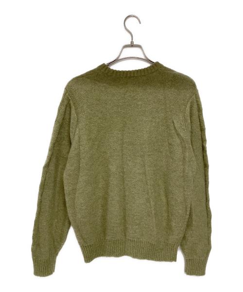 stussy（ステューシー）stussy (ステューシー) 厚手ニット グリーン サイズ:Mの古着・服飾アイテム