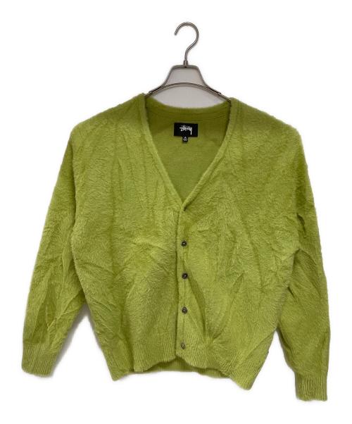 stussy（ステューシー）stussy (ステューシー) シャギーカーディガンニット グリーン サイズ:SIZE Mの古着・服飾アイテム