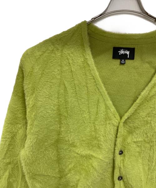 stussy（ステューシー）stussy (ステューシー) シャギーカーディガンニット グリーン サイズ:SIZE Mの古着・服飾アイテム