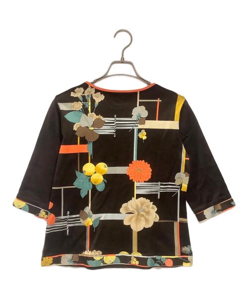 LEONARD SPORT（レオナール スポーツ）LEONARD SPORT (レオナール スポーツ) 7分丈カットソー ブラウン サイズ:Mの古着・服飾アイテム