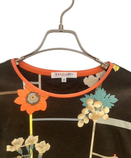 LEONARD SPORT（レオナール スポーツ）LEONARD SPORT (レオナール スポーツ) 7分丈カットソー ブラウン サイズ:Mの古着・服飾アイテム