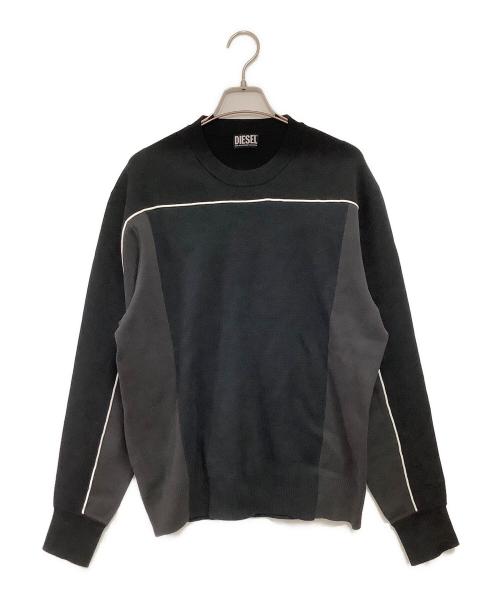 DIESEL（ディーゼル）DIESEL (ディーゼル) 薄手ニット ブラック サイズ:Lの古着・服飾アイテム