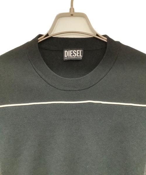 DIESEL（ディーゼル）DIESEL (ディーゼル) 薄手ニット ブラック サイズ:Lの古着・服飾アイテム