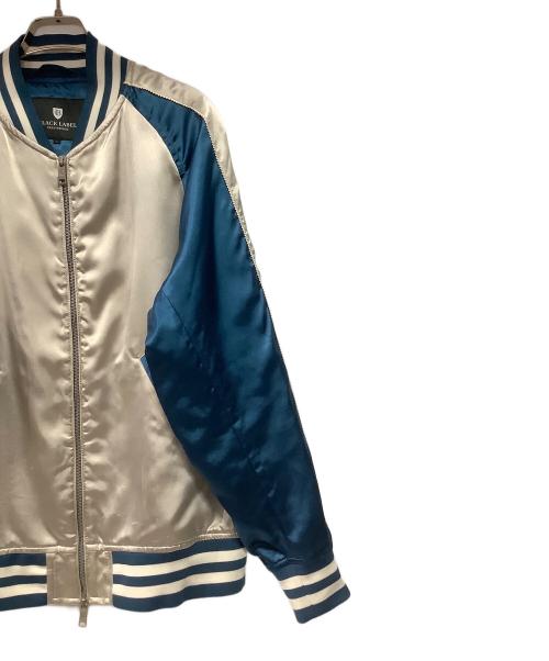 BLAC LABEL（ブラックレーベル）BLAC LABEL (ブラックレーベル) スカジャン ブルー×アイボリー サイズ:lの古着・服飾アイテム