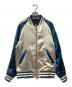 BLAC LABEL（ブラックレーベル）の古着「スカジャン」｜ブルー×アイボリー
