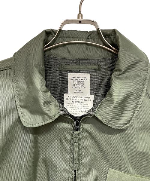 HOUSTON（ヒューストン）HOUSTON (ヒューストン) CWU-36/P フライトジャケット グリーン サイズ:mの古着・服飾アイテム