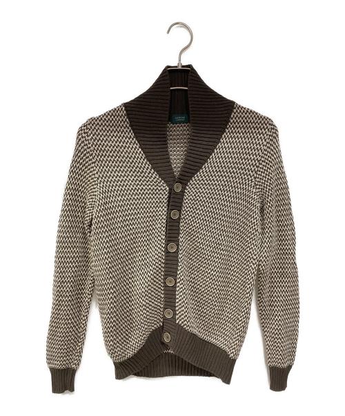 Zanone（ザノーネ）Zanone (ザノーネ) 薄手カーディガン ブラウン サイズ:44の古着・服飾アイテム