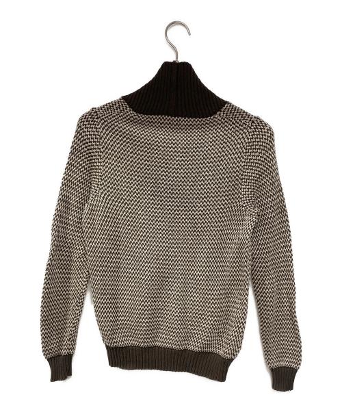 Zanone（ザノーネ）Zanone (ザノーネ) 薄手カーディガン ブラウン サイズ:44の古着・服飾アイテム