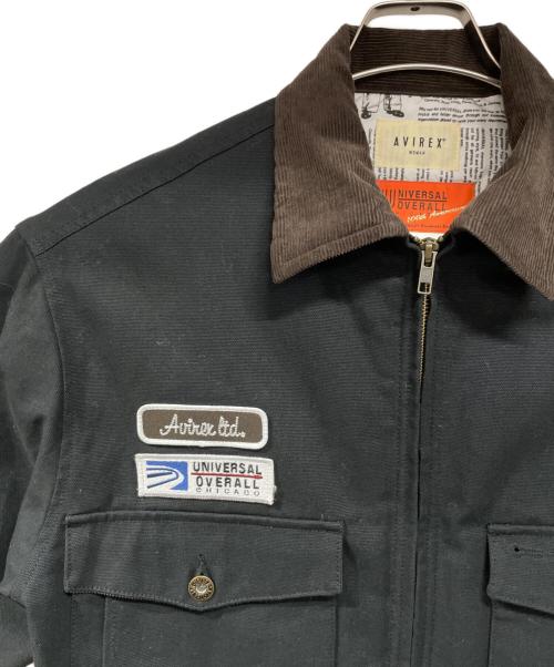 AVIREX（アヴィレックス）AVIREX (アヴィレックス) UNIVERSAL OVERALL (ユニバーサルオーバーオール) ジャケット ブラック サイズ:Fの古着・服飾アイテム