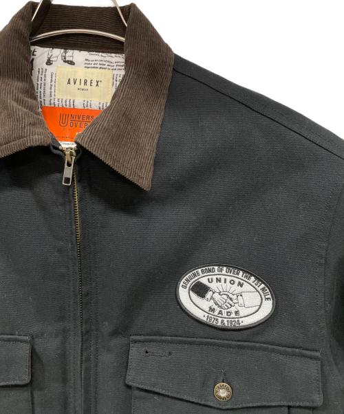 AVIREX（アヴィレックス）AVIREX (アヴィレックス) UNIVERSAL OVERALL (ユニバーサルオーバーオール) ジャケット ブラック サイズ:Fの古着・服飾アイテム