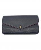 LOUIS VUITTONルイ ヴィトン）の古着「モノグラム・アンプラント ポルトフォイユ・サラ/長財布」｜ネイビー