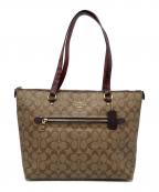 COACHコーチ）の古着「シグネチャー トートバッグ」｜ベージュ