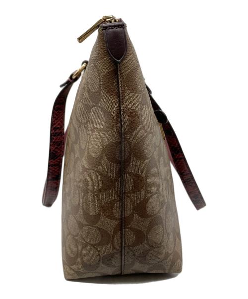COACH（コーチ）COACH (コーチ) シグネチャー トートバッグ ベージュの古着・服飾アイテム
