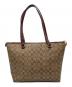 COACH (コーチ) シグネチャー トートバッグ ベージュ：12000円