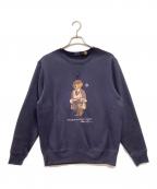 RALPH LAURENラルフローレン）の古着「ポロベアスウェット」｜ネイビー