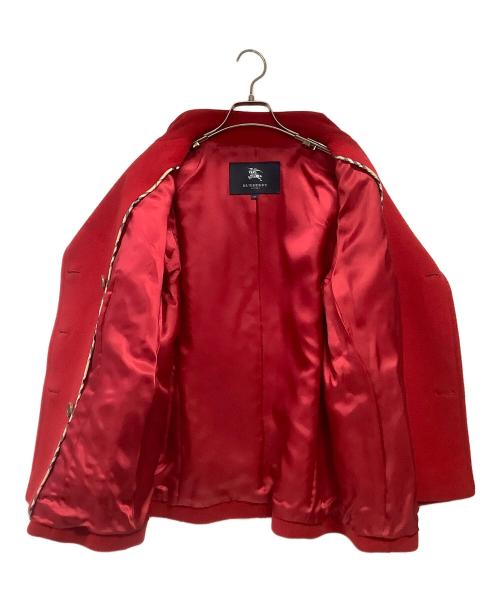 BURBERRY LONDON（バーバリーロンドン）BURBERRY LONDON (バーバリーロンドン) Pコートジャケット レッド サイズ:15の古着・服飾アイテム