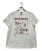 MaxMaraマックスマーラ）の古着「刺繍半袖カットソー」｜ホワイト