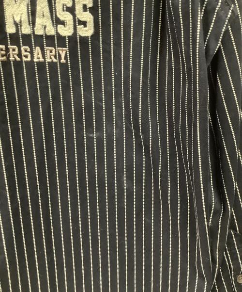 VANSON（バンソン）VANSON (バンソン) デニム・ウォバッシュストライプ長袖ワークシャツ  ブラック サイズ:XLの古着・服飾アイテム