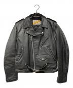 Schottショット）の古着「ダブルライダースジャケット」｜ブラック