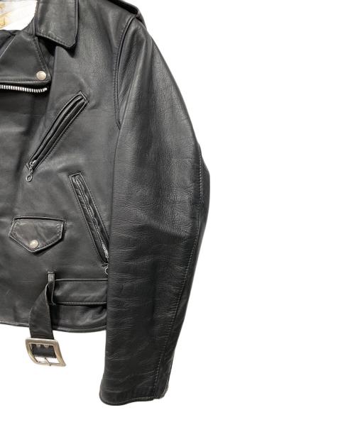 Schott（ショット）Schott (ショット) ダブルライダースジャケット ブラック サイズ:38の古着・服飾アイテム
