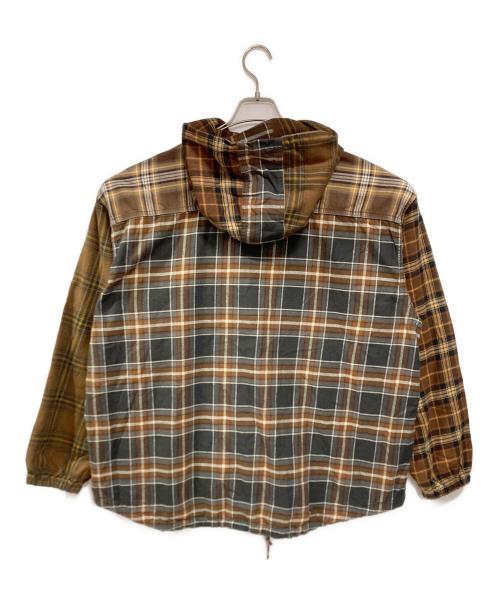 BEAMS（ビームス）BEAMS (ビームス) STARBUCKS COFFEE (スターバックスコーヒー) クレイジーパターンフードネルブルゾン ベージュ ベージュ サイズ:XL 未使用品の古着・服飾アイテム