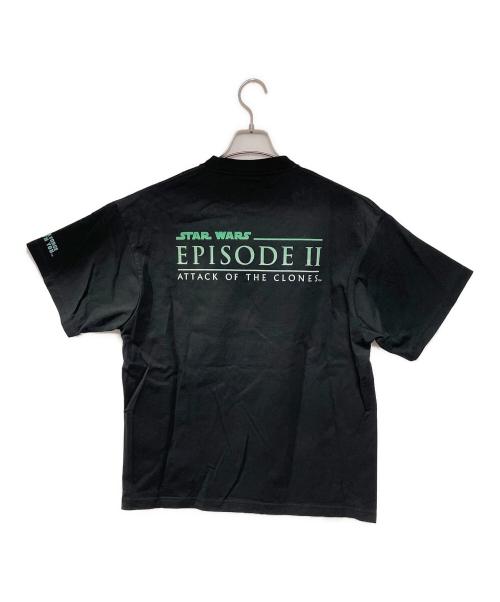 STAR WARS（スターウォーズ）STAR WARS (スターウォーズ) FREAK'S STORE (フリークスストア) STARWARS EP2 YODA maythe4th TEE ブラック サイズ:L 未使用品の古着・服飾アイテム