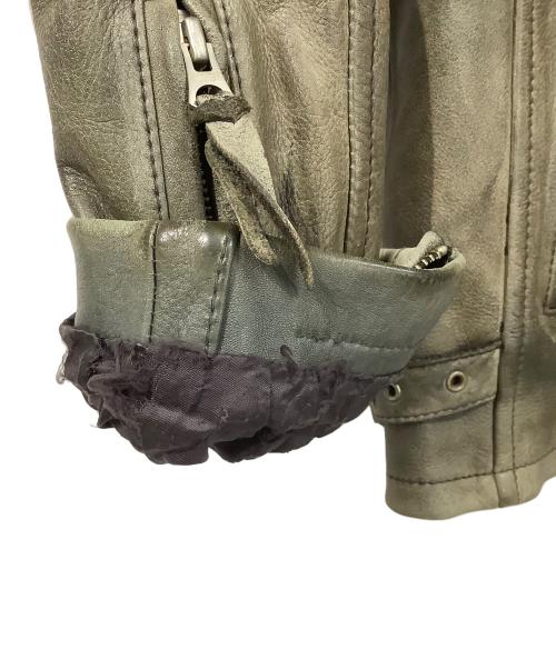 Schott（ショット）Schott (ショット) ライダースジャケット オリーブ サイズ:Lの古着・服飾アイテム