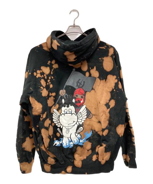 CTLS（カタリスト）CTLS (カタリスト) プルオーバーパーカー ブラック×ブラウン サイズ:1の古着・服飾アイテム