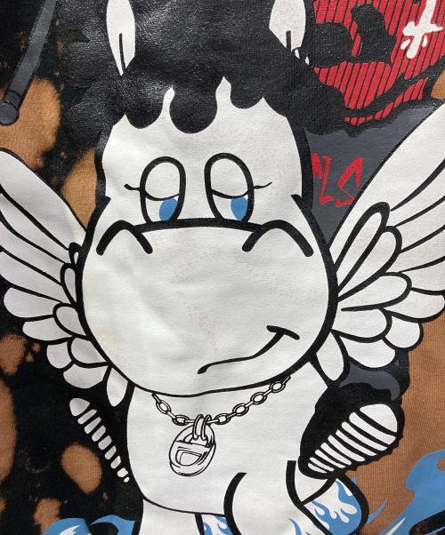 CTLS（カタリスト）CTLS (カタリスト) プルオーバーパーカー ブラック×ブラウン サイズ:1の古着・服飾アイテム