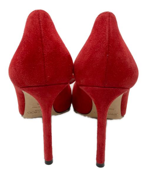 JIMMY CHOO（ジミーチュウ）JIMMY CHOO (ジミーチュウ) ポインテッドトゥパンプス レッド サイズ:23㎝の古着・服飾アイテム