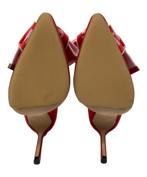 JIMMY CHOO（ジミーチュウ）JIMMY CHOO (ジミーチュウ) ポインテッドトゥパンプス レッド サイズ:23㎝の古着・服飾アイテム