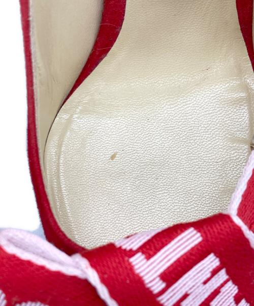 JIMMY CHOO（ジミーチュウ）JIMMY CHOO (ジミーチュウ) ポインテッドトゥパンプス レッド サイズ:23㎝の古着・服飾アイテム