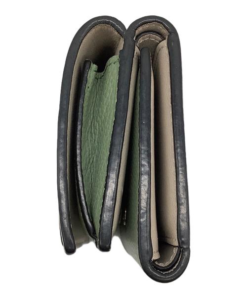 LOEWE（ロエベ）LOEWE (ロエベ) 3つ折り財布 グリーンの古着・服飾アイテム