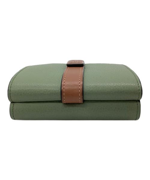 LOEWE（ロエベ）LOEWE (ロエベ) 3つ折り財布 グリーンの古着・服飾アイテム