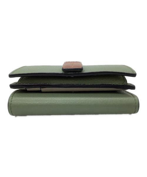 LOEWE（ロエベ）LOEWE (ロエベ) 3つ折り財布 グリーンの古着・服飾アイテム