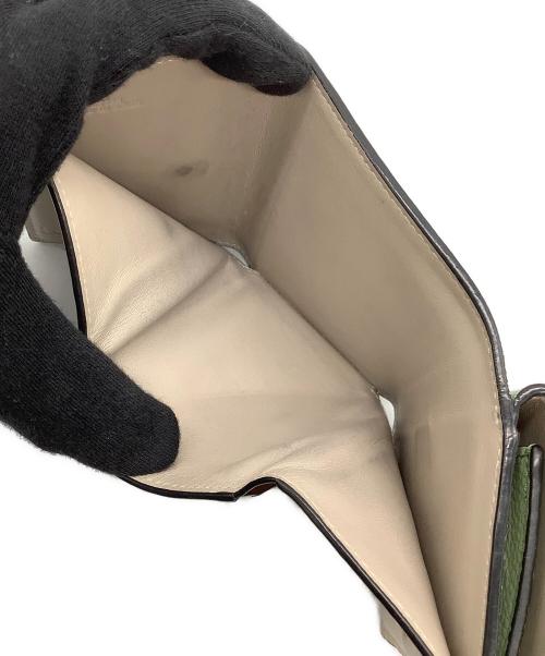 LOEWE（ロエベ）LOEWE (ロエベ) 3つ折り財布 グリーンの古着・服飾アイテム