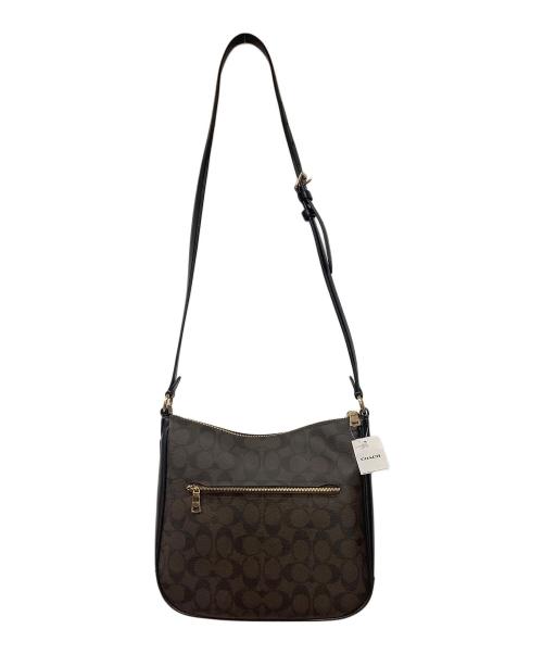 COACH（コーチ）COACH (コーチ) ヴァル ダッフル シグネチャー キャンバス ブラウンの古着・服飾アイテム