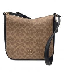 COACH（コーチ）の古着「シグネチャー エリー ファイル バッグ」｜ブラウン