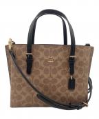 COACHコーチ）の古着「モリー トート バッグ 25・シグネチャー キャンバス」｜ブラウン
