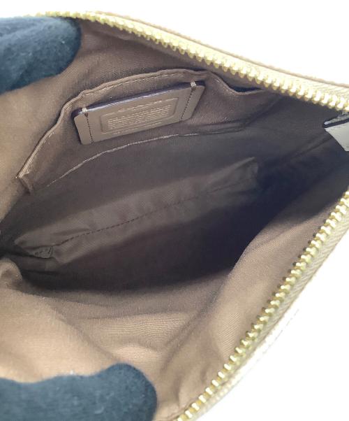 COACH（コーチ）COACH (コーチ) ミニ ローアン ファイル バッグ・シグネチャー キャンバス ベージュの古着・服飾アイテム