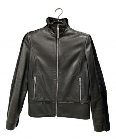 中古・古着通販】BOTTEGA VENETA (ボッテガベネタ) レザーライダース