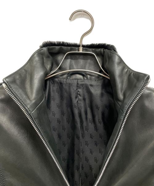 BOTTEGA VENETA（ボッテガベネタ）BOTTEGA VENETA (ボッテガベネタ) レザーライダースジャケット ブラック サイズ:42の古着・服飾アイテム